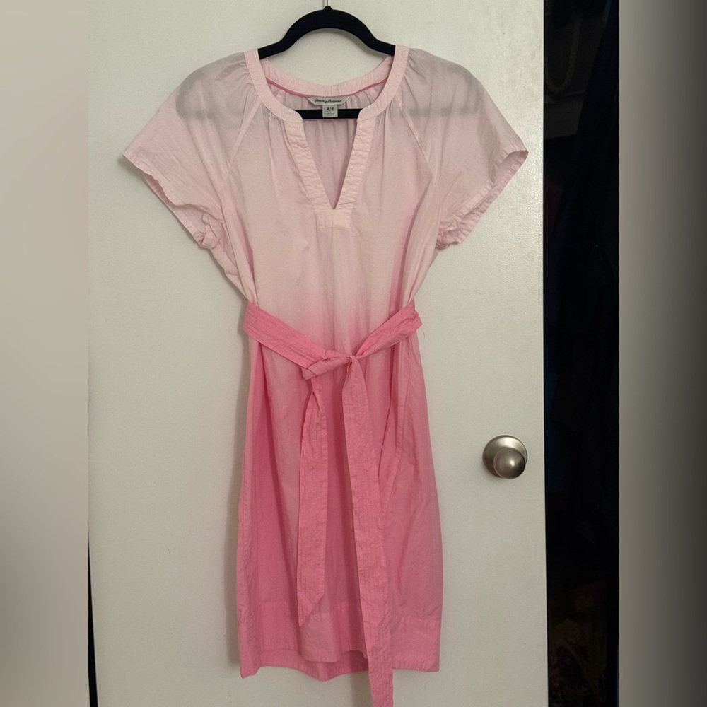 Tommy Hilfiger belted ombré dress
